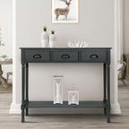 Tavolo da ingresso consolle a 3 cassetti Burlington Wood