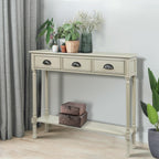 Tavolo da ingresso consolle a 3 cassetti Burlington Wood