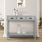 Tavolo da ingresso consolle a 3 cassetti Burlington Wood