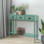Tavolo da ingresso consolle a 3 cassetti Burlington Wood