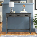 Tavolo da ingresso consolle a 3 cassetti Burlington Wood