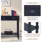 Tavolo da ingresso consolle a 3 cassetti Burlington Wood