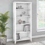 Libreria alta a 5 ripiani Somerset di Bush Furniture con ripiani regolabili