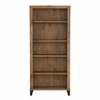 Libreria alta a 5 ripiani Somerset di Bush Furniture con ripiani regolabili