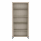Libreria alta a 5 ripiani Somerset di Bush Furniture con ripiani regolabili