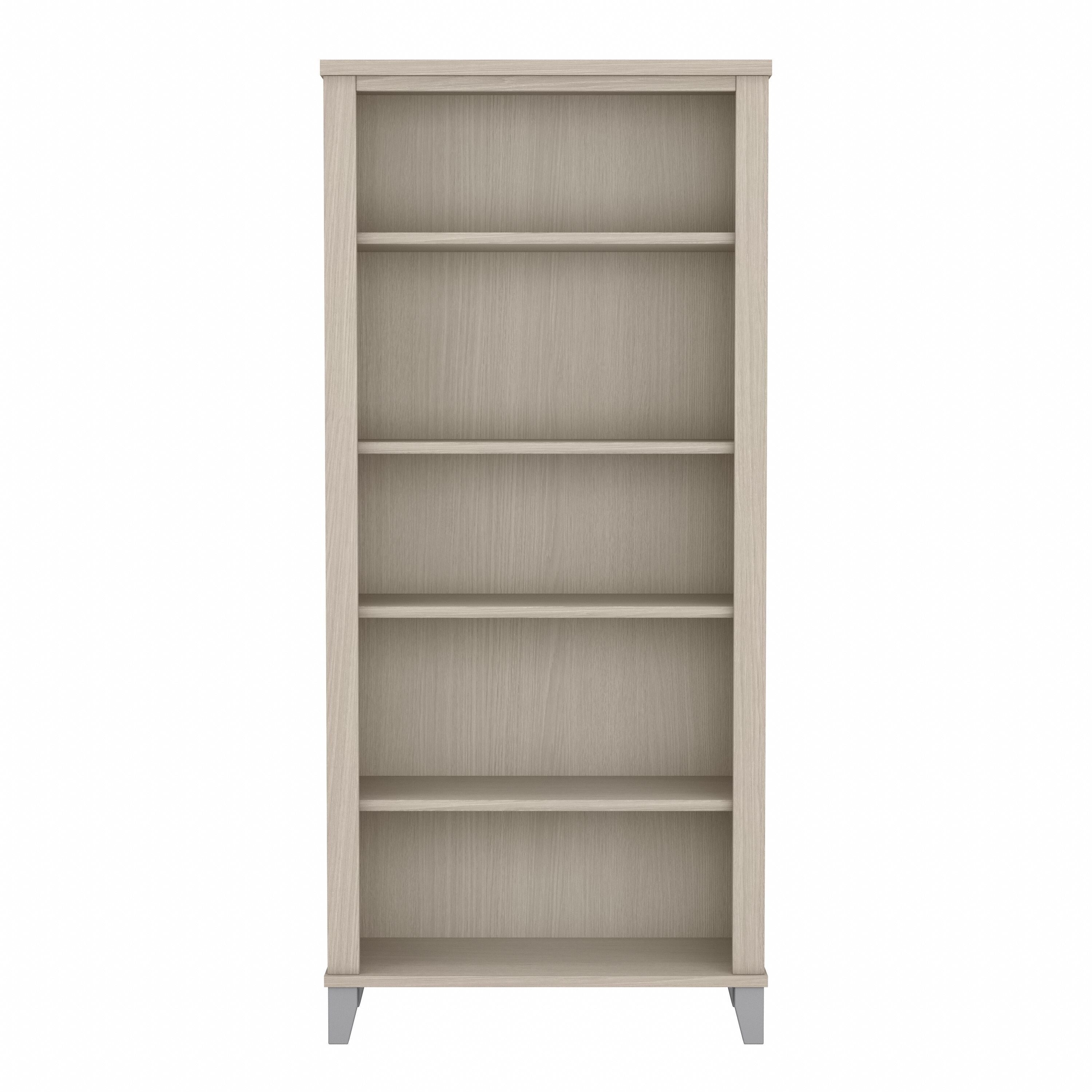 Libreria alta a 5 ripiani Somerset di Bush Furniture con ripiani regolabili