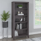 Libreria alta a 5 ripiani Somerset di Bush Furniture con ripiani regolabili