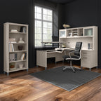 Libreria alta a 5 ripiani Somerset di Bush Furniture con ripiani regolabili