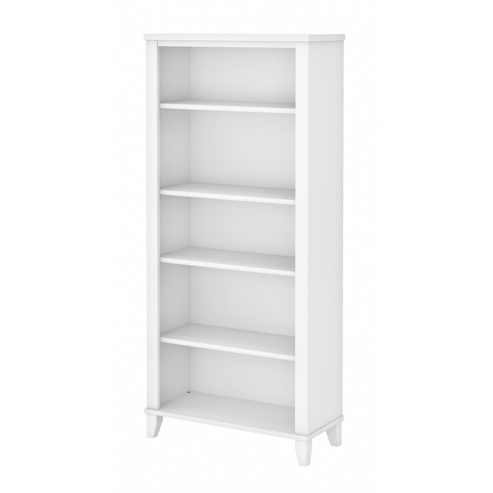 Libreria alta a 5 ripiani Somerset di Bush Furniture con ripiani regolabili