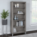 Libreria alta a 5 ripiani Somerset di Bush Furniture con ripiani regolabili