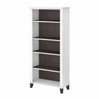 Libreria alta a 5 ripiani Somerset di Bush Furniture con ripiani regolabili