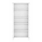 Libreria alta a 5 ripiani Somerset di Bush Furniture con ripiani regolabili