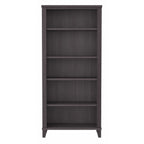 Libreria alta a 5 ripiani Somerset di Bush Furniture con ripiani regolabili