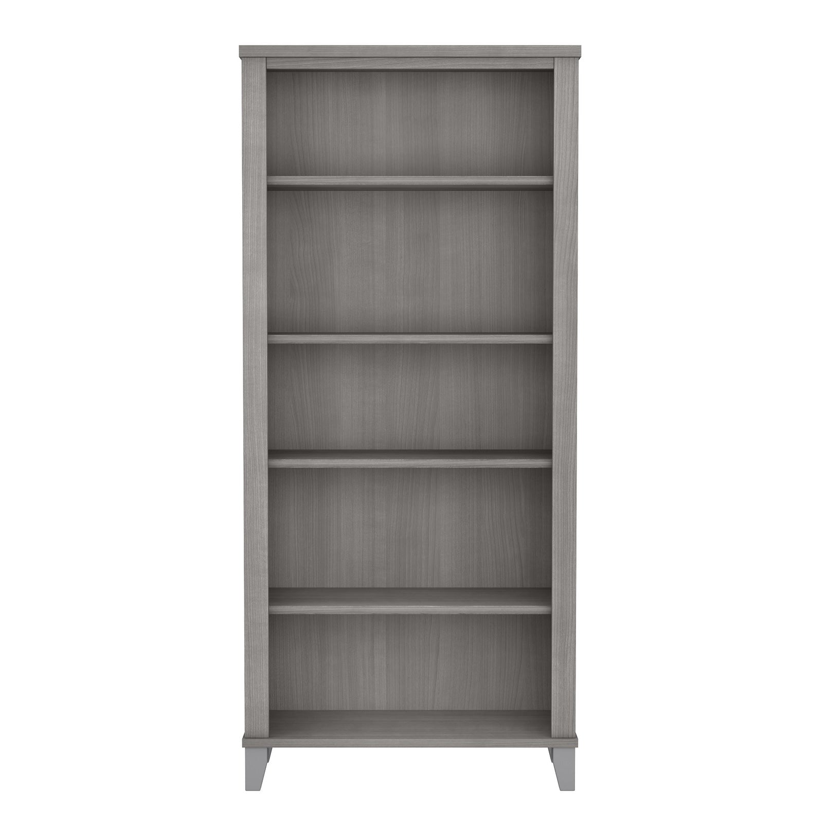 Libreria alta a 5 ripiani Somerset di Bush Furniture con ripiani regolabili