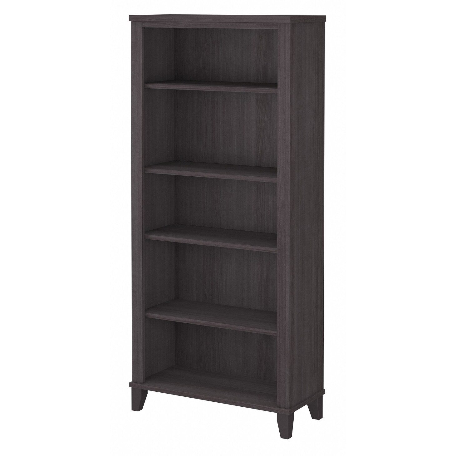 Libreria alta a 5 ripiani Somerset di Bush Furniture con ripiani regolabili