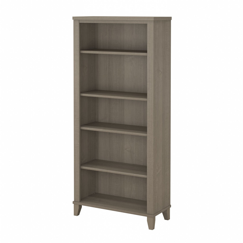 Libreria alta a 5 ripiani Somerset di Bush Furniture con ripiani regolabili