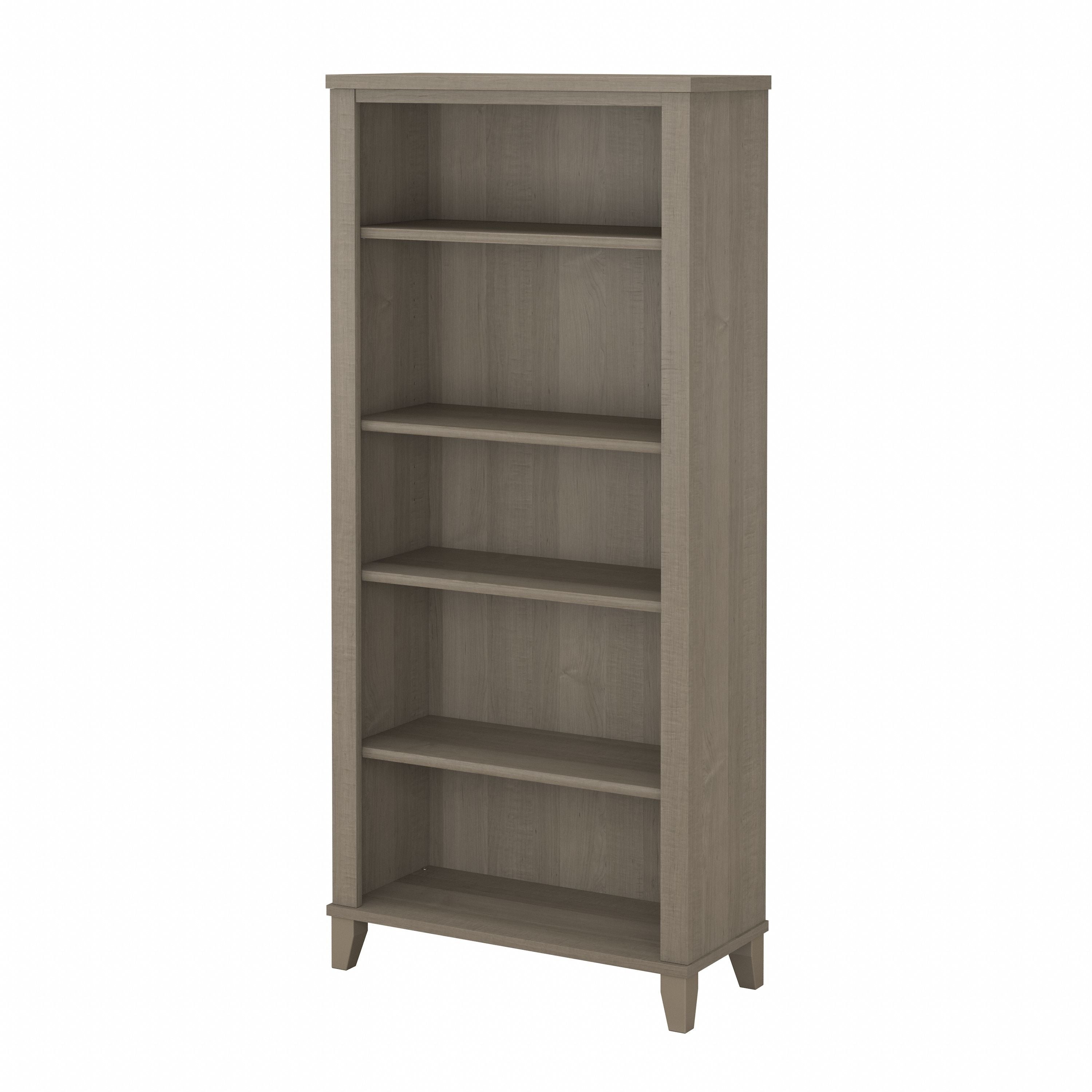 Libreria alta a 5 ripiani Somerset di Bush Furniture con ripiani regolabili