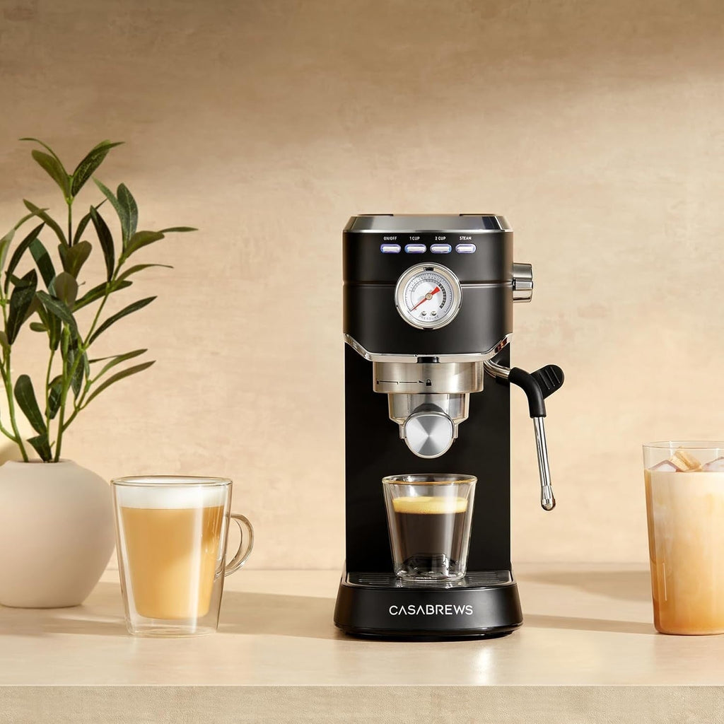 CASABREWS CM5418 Macchina per caffè espresso 20 bar con lancia vapore per schiuma di latte