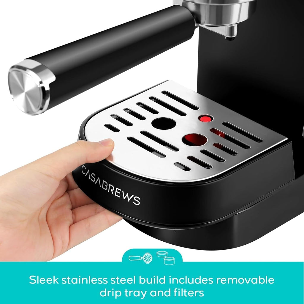 CASABREWS CM5418 Macchina per caffè espresso 20 bar con lancia vapore per schiuma di latte