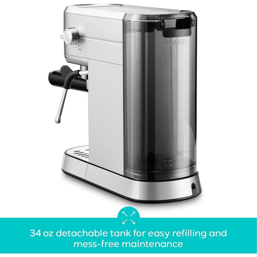 CASABREWS CM5418 Macchina per caffè espresso 20 bar con lancia vapore per schiuma di latte