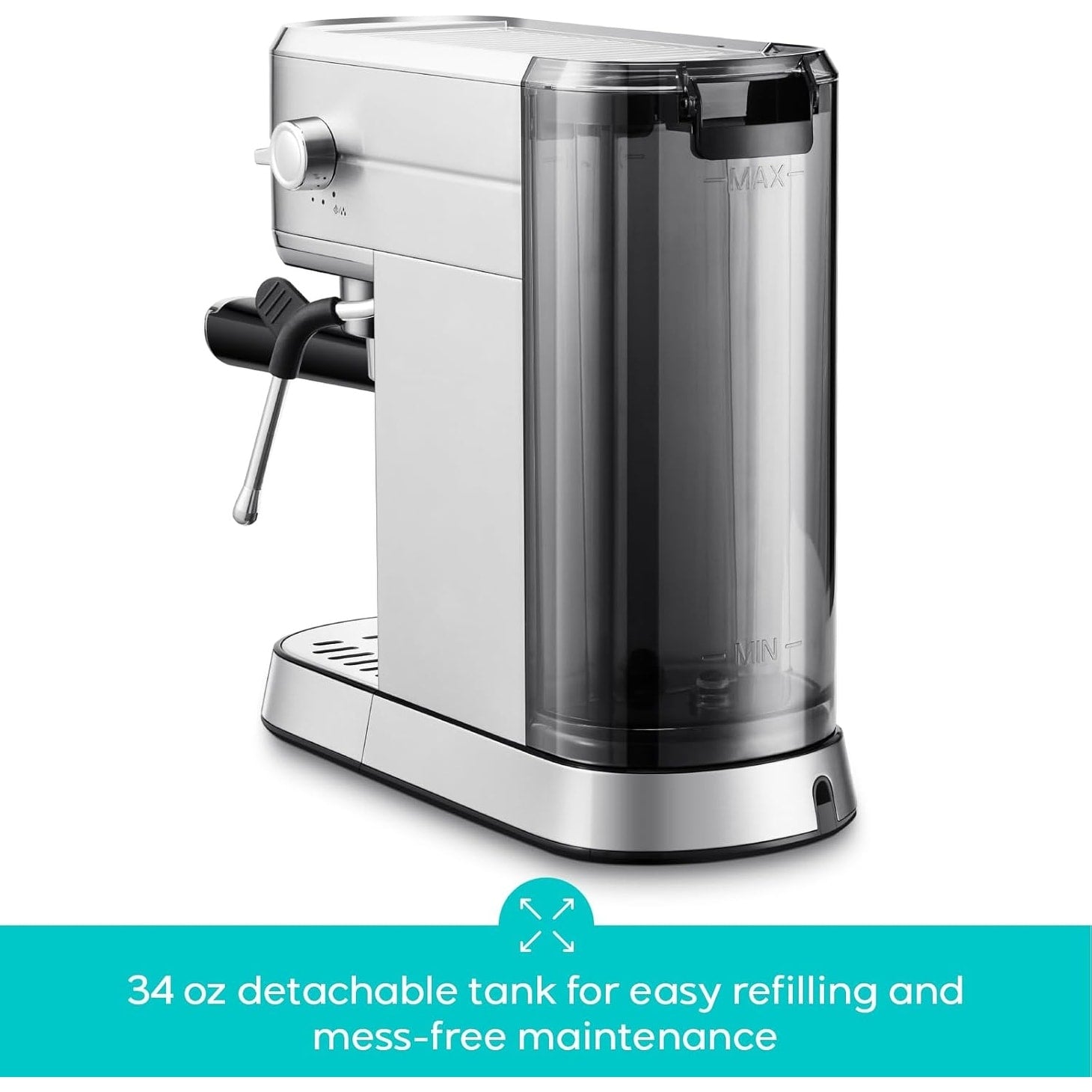 CASABREWS CM5418 Macchina per caffè espresso 20 bar con lancia vapore per schiuma di latte