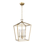 Lampadario a gabbia aperta con lanterna a forma di candela, per scale o isola della cucina - N/D