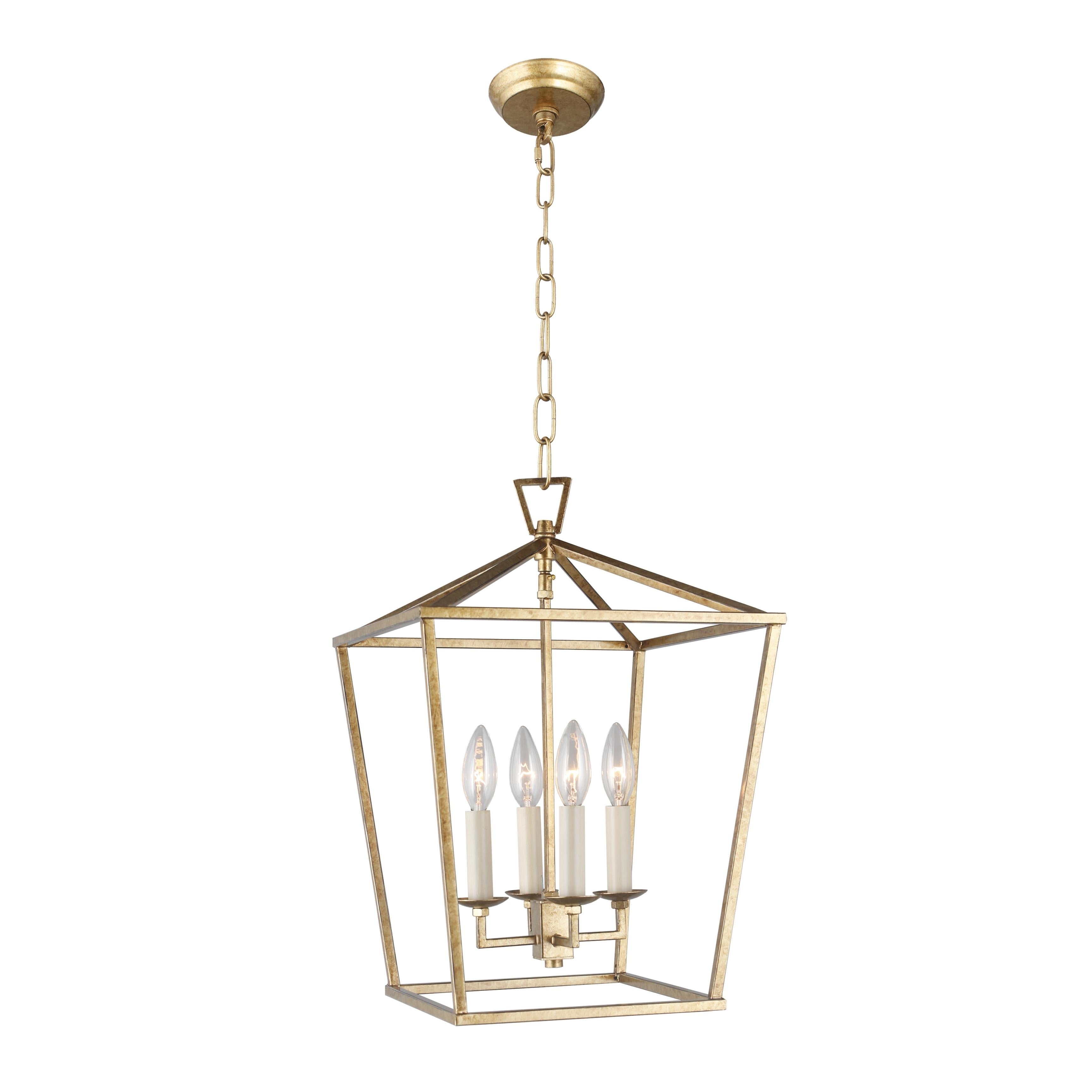 Lampadario a gabbia aperta con lanterna a forma di candela, per scale o isola della cucina - N/D
