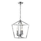 Lampadario a gabbia aperta con lanterna a forma di candela, per scale o isola della cucina - N/D