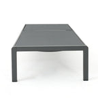 Chaise longue da esterno in alluminio Cape Coral (set da 2) di Christopher Knight Home - 77,56 P x 25,20 L x 11,80 A