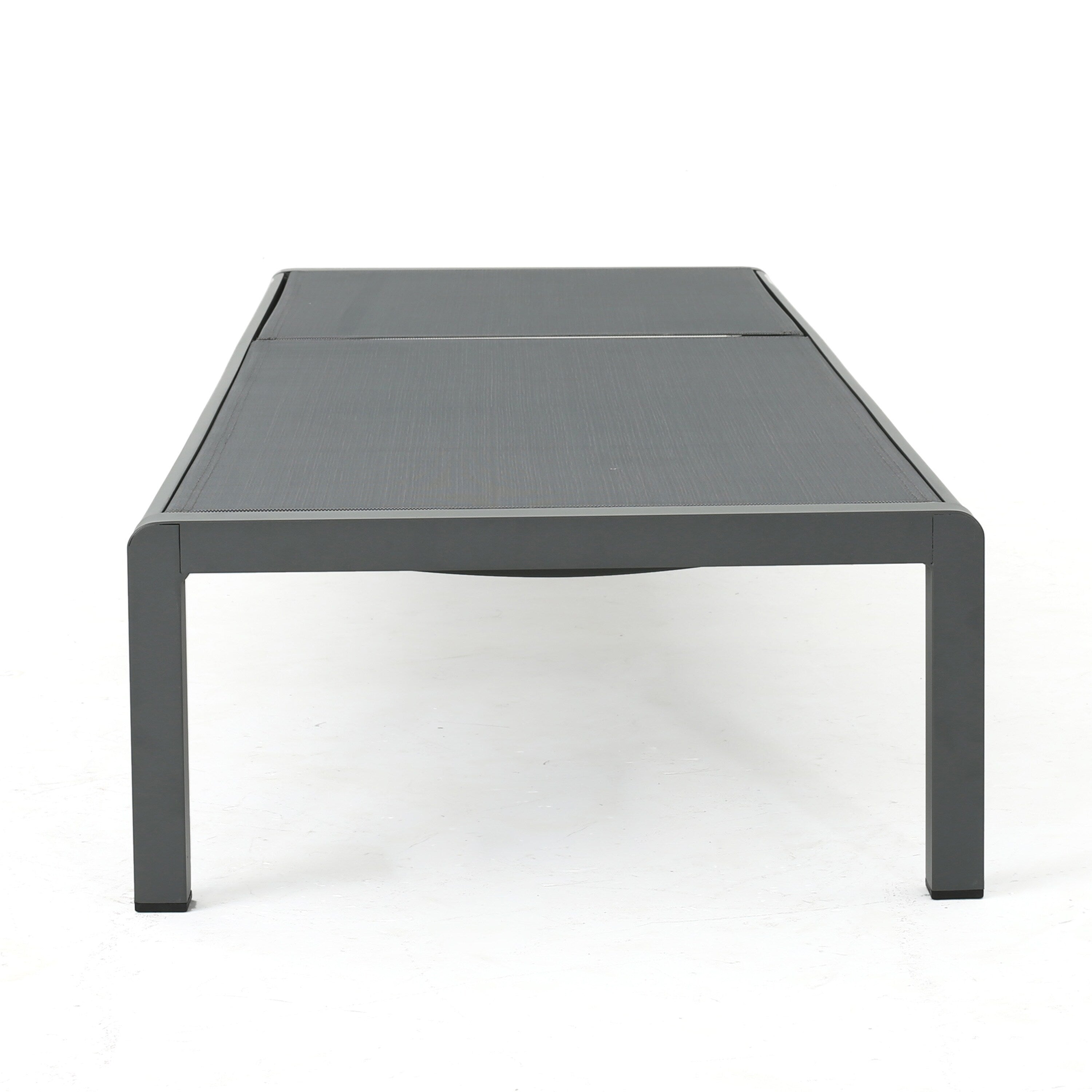 Chaise longue da esterno in alluminio Cape Coral (set da 2) di Christopher Knight Home - 77,56 P x 25,20 L x 11,80 A