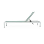 Chaise longue da esterno in alluminio Cape Coral (set da 2) di Christopher Knight Home - 77,56 P x 25,20 L x 11,80 A