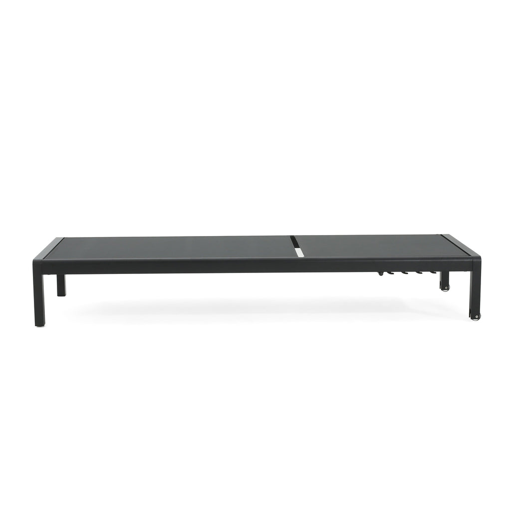 Chaise longue da esterno in alluminio Cape Coral (set da 2) di Christopher Knight Home - 77,56 P x 25,20 L x 11,80 A