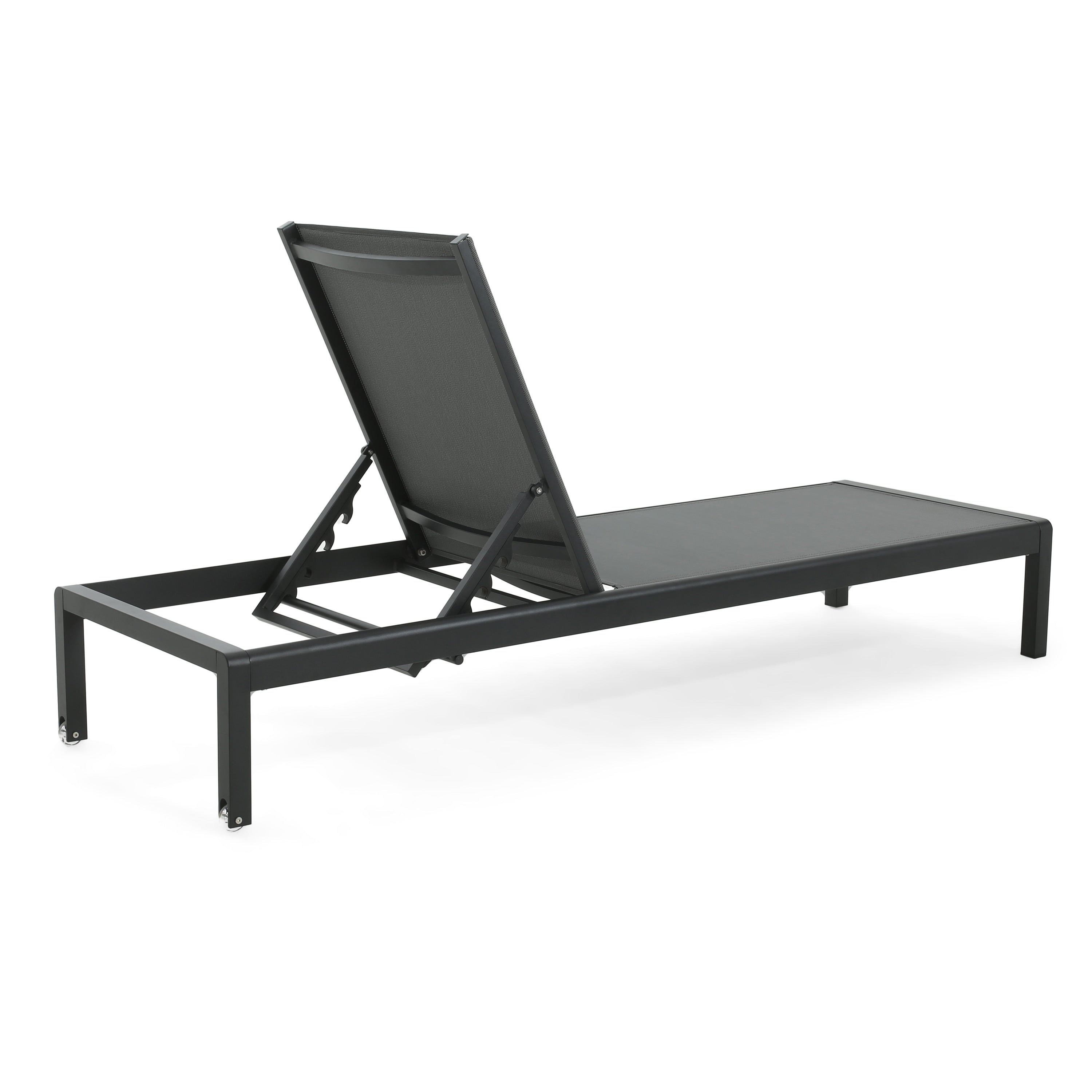 Chaise longue da esterno in alluminio Cape Coral (set da 2) di Christopher Knight Home - 77,56 P x 25,20 L x 11,80 A