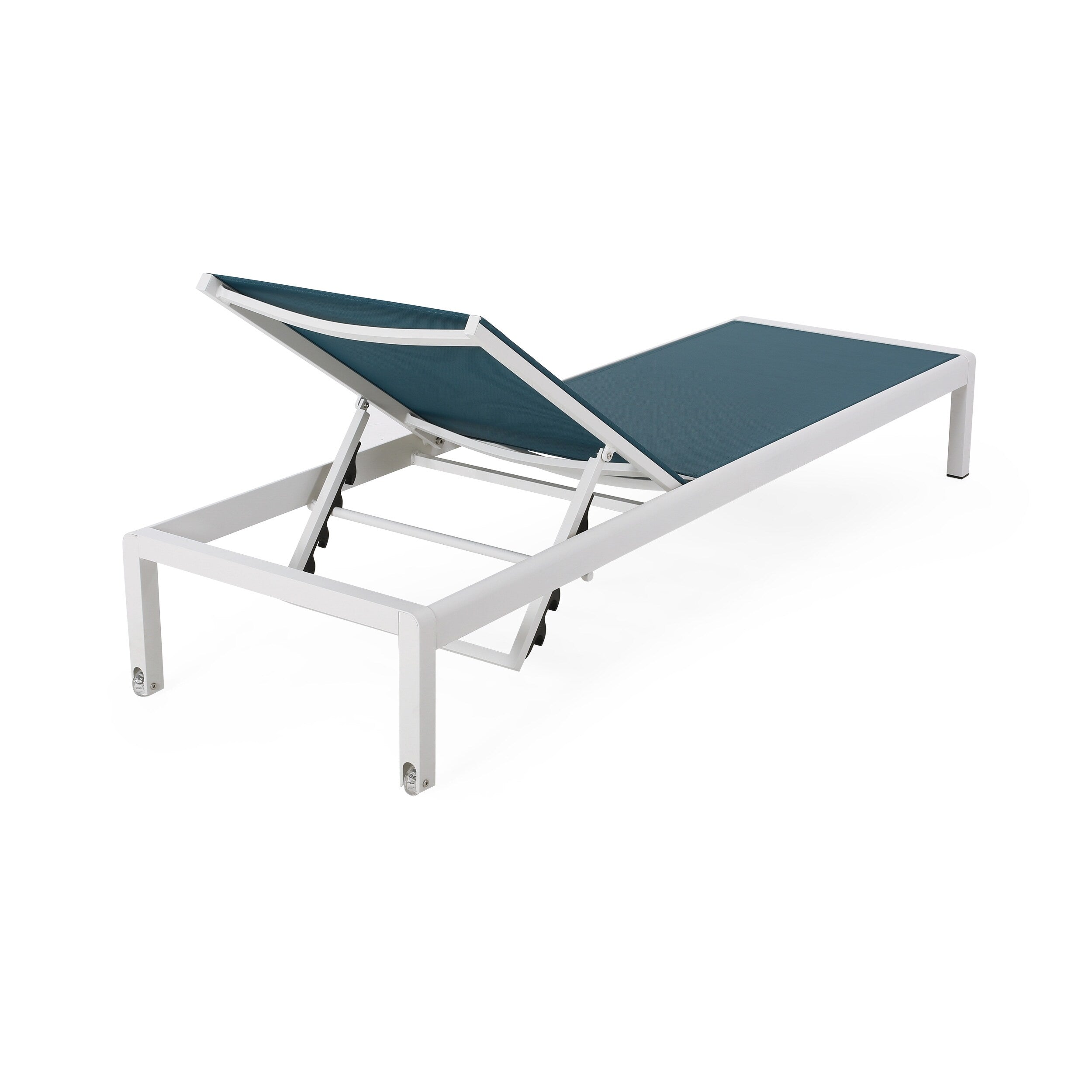 Chaise longue da esterno in alluminio Cape Coral (set da 2) di Christopher Knight Home - 77,56 P x 25,20 L x 11,80 A