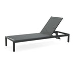 Chaise longue da esterno in alluminio Cape Coral (set da 2) di Christopher Knight Home - 77,56 P x 25,20 L x 11,80 A