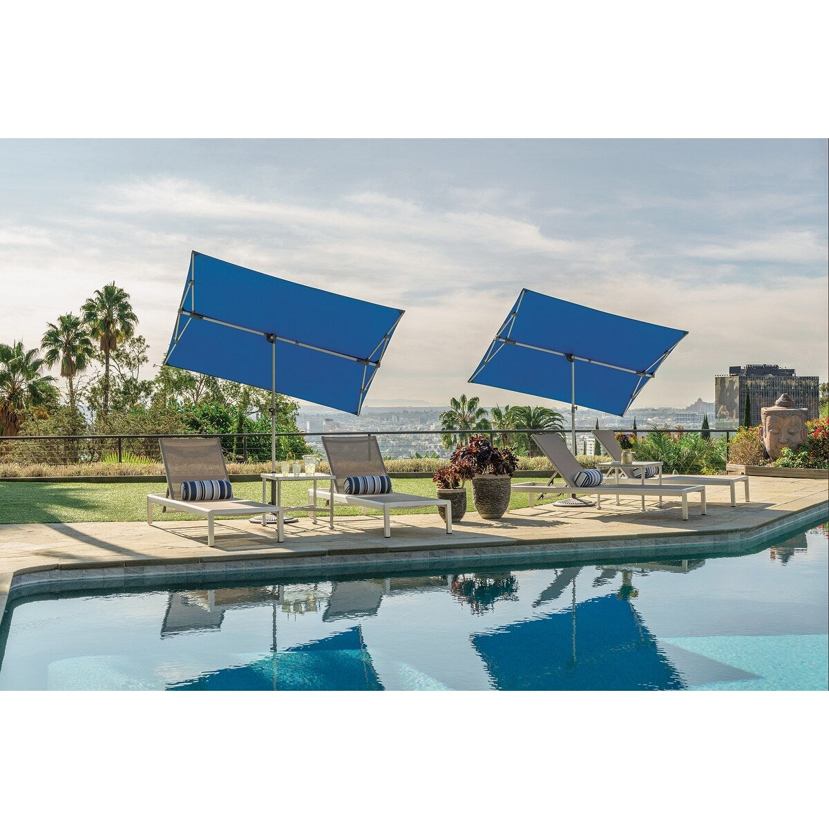 Ombrellone da balcone rettangolare SimplyShade Capri 4,96'x6,93'