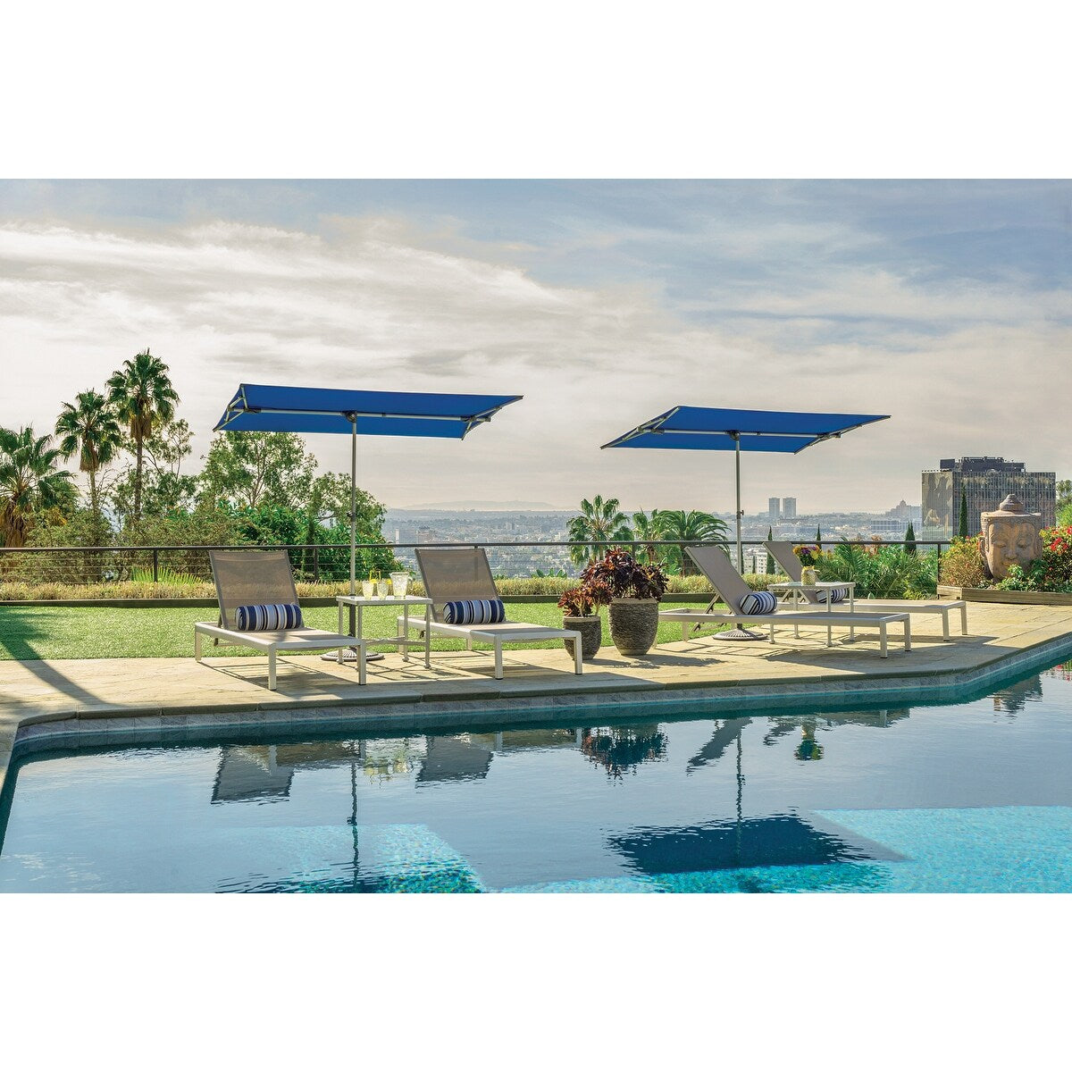 Ombrellone da balcone rettangolare SimplyShade Capri 4,96'x6,93'