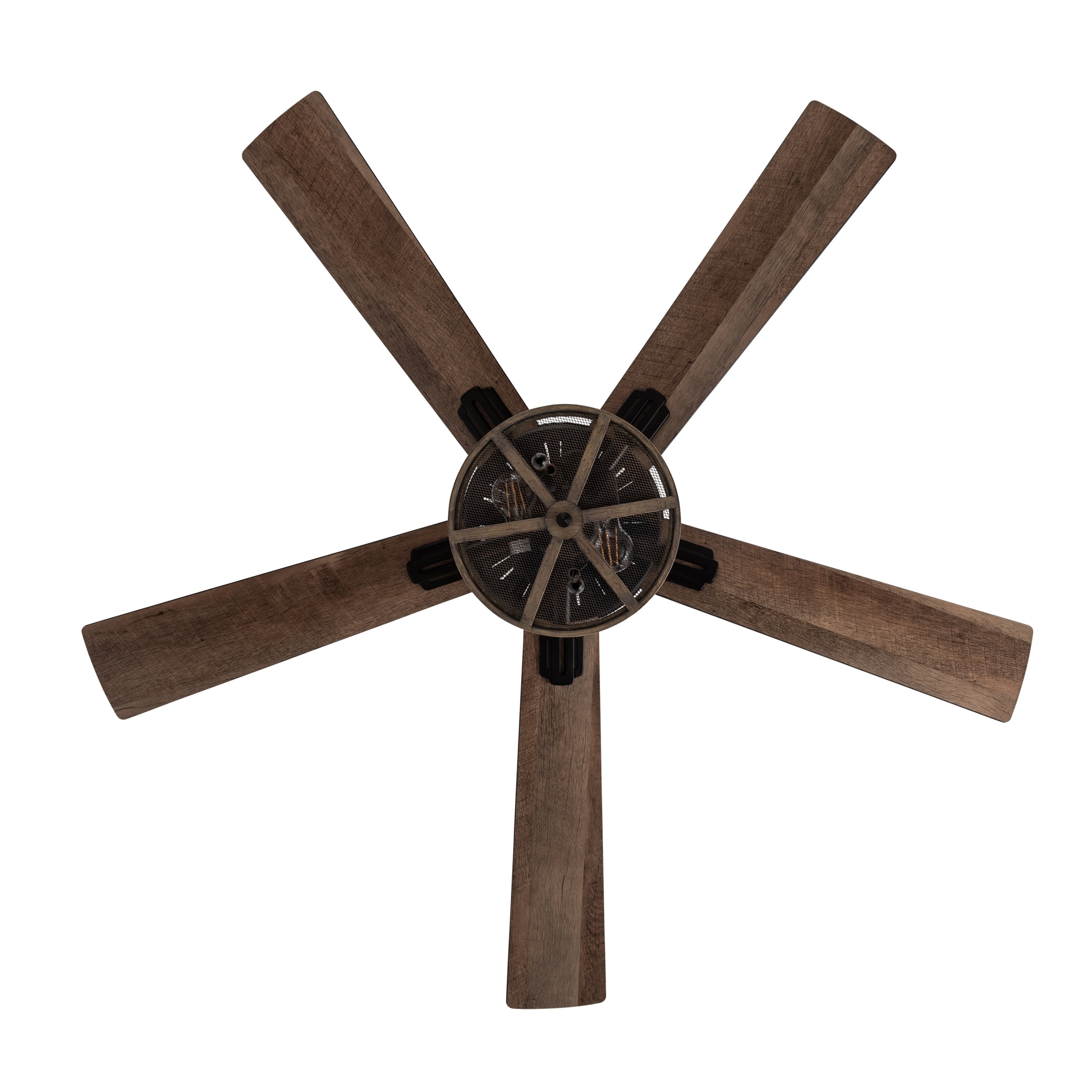 Ventilatore da soffitto a LED da fattoria in metallo spazzolato 52 Carbon Loft