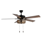 Ventilatore da soffitto a LED da fattoria in metallo spazzolato 52 Carbon Loft