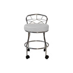 Sgabello da toeletta Diana X-Back con rotelle Carolina Living