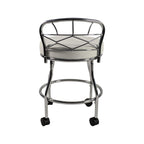 Sgabello da toeletta Diana X-Back con rotelle Carolina Living