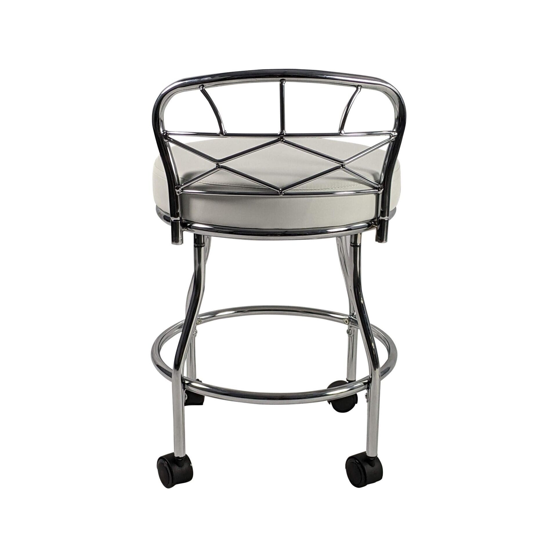 Sgabello da toeletta Diana X-Back con rotelle Carolina Living