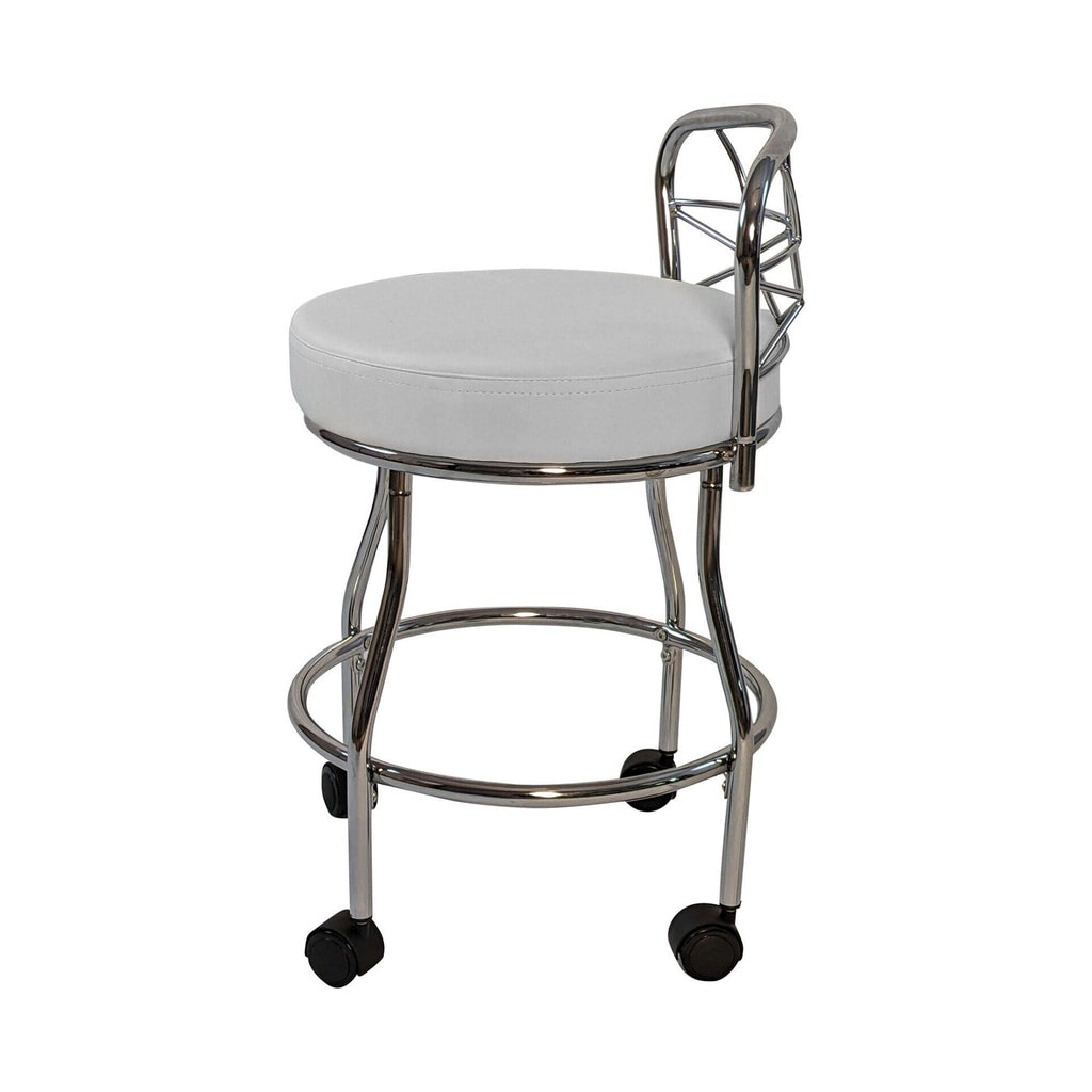 Sgabello da toeletta Diana X-Back con rotelle Carolina Living