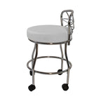 Sgabello da toeletta Diana X-Back con rotelle Carolina Living