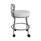 Sgabello da toeletta Diana X-Back con rotelle Carolina Living