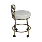 Sgabello da toeletta Diana X-Back con rotelle Carolina Living