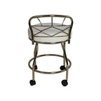 Sgabello da toeletta Diana X-Back con rotelle Carolina Living
