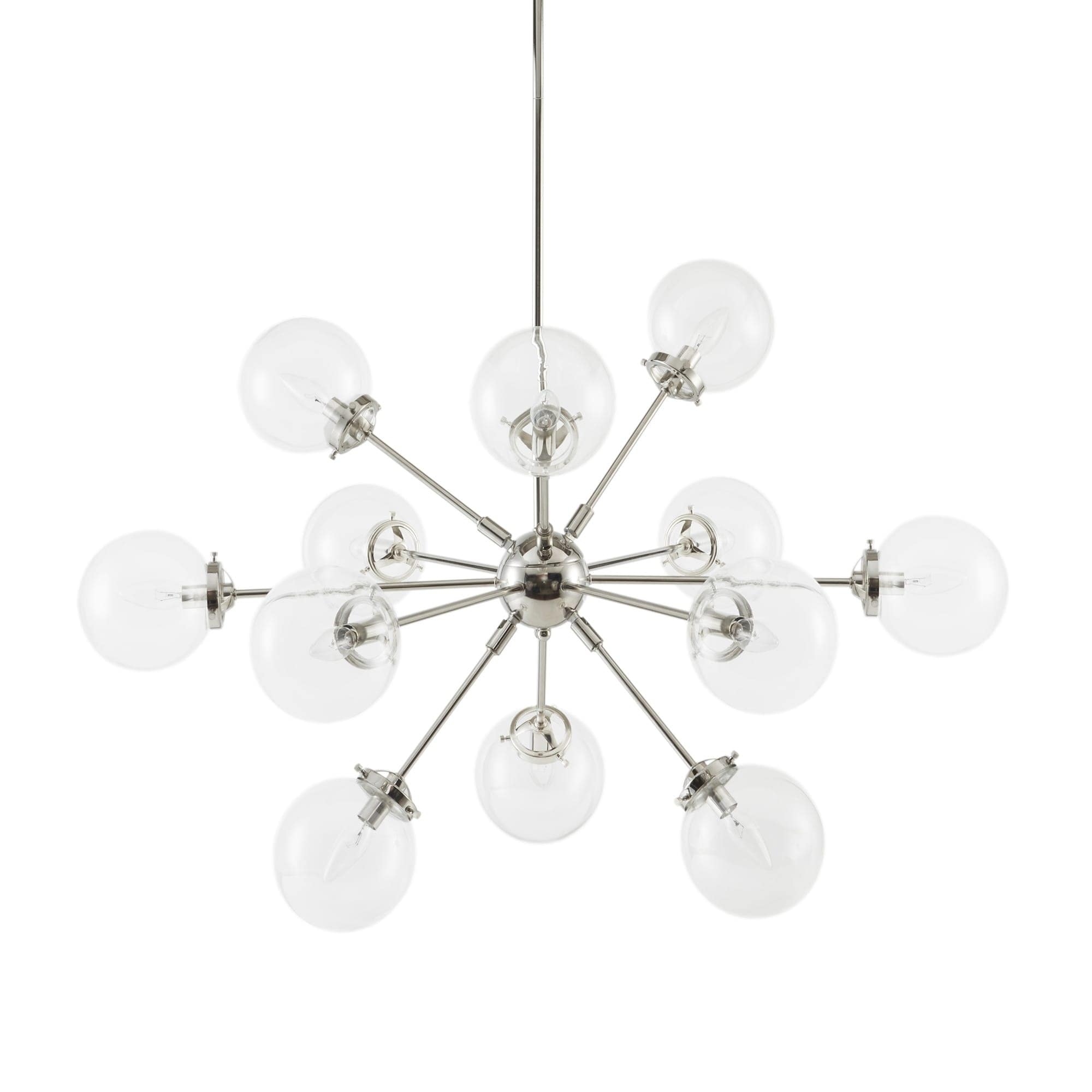 Lampadario INK+IVY Paige a 12 luci con lampadine a globo oversize