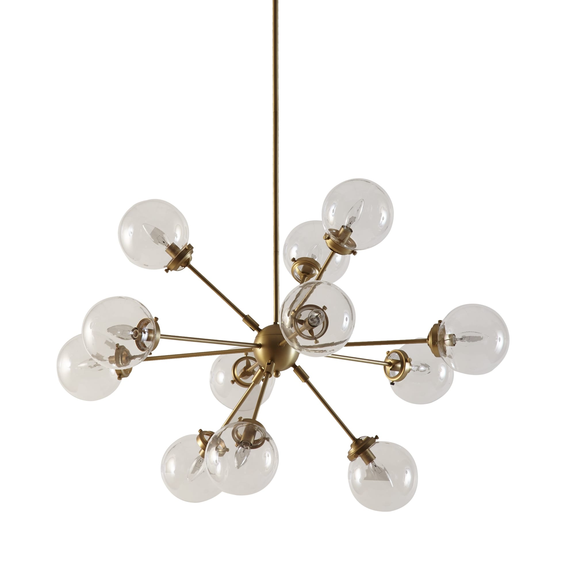 Lampadario INK+IVY Paige a 12 luci con lampadine a globo oversize