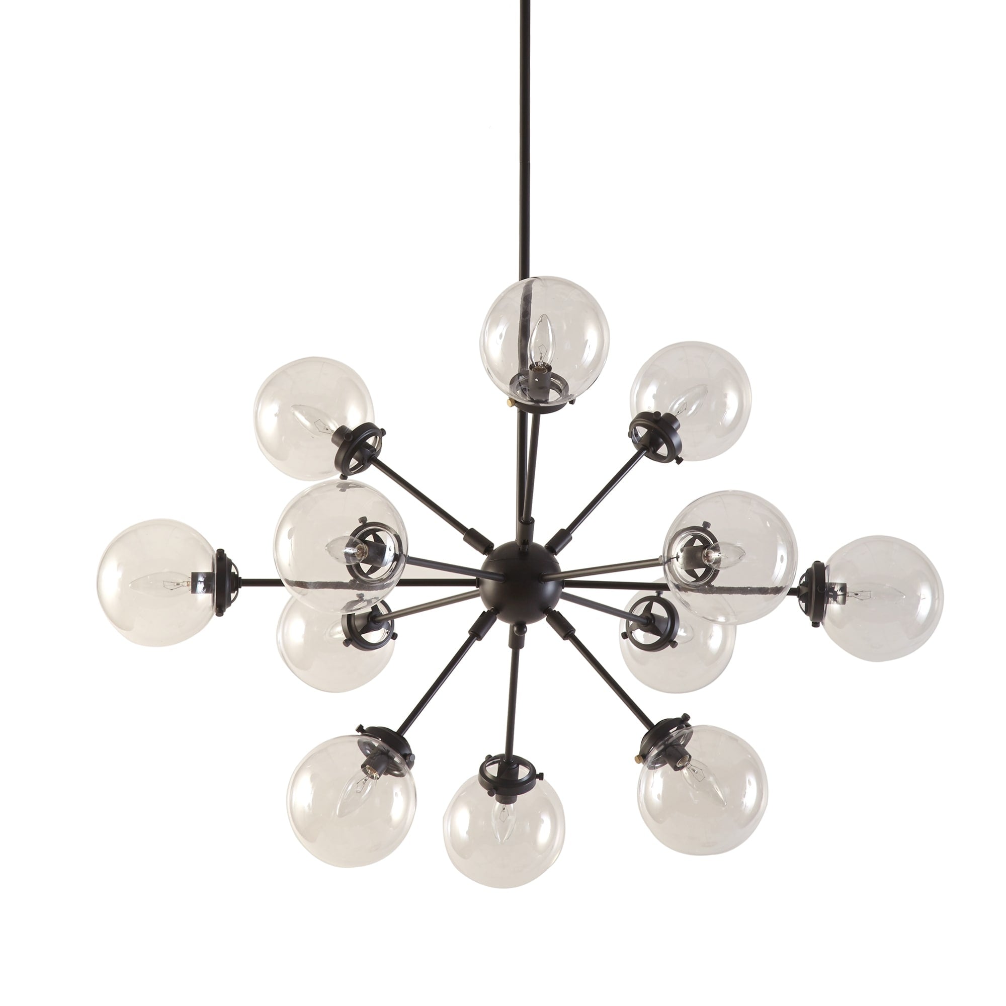 Lampadario INK+IVY Paige a 12 luci con lampadine a globo oversize